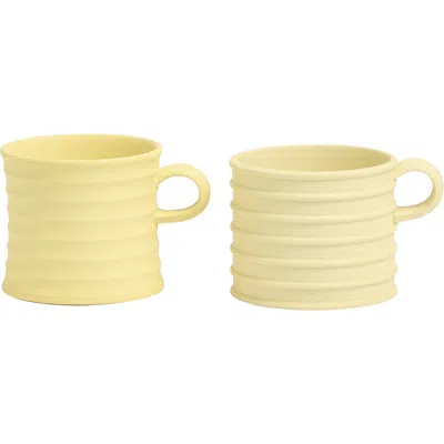 Wedgwood X Jw Anderson Set Of Two Stoneware Mugs In Yellow