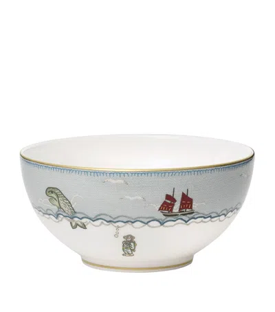 Wedgwood X Kit Kemp Sailor's Farewell Cereal Bowl In Blue