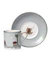 Wedgwood X Kit Kemp Sailor's Farewell Coffee Cup And Saucer In Blue