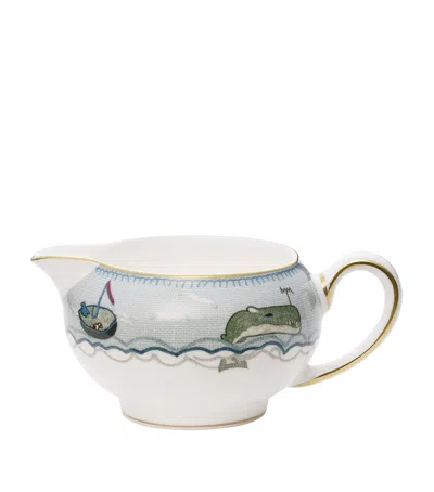 Wedgwood X Kit Kemp Sailor's Farewell Cream Jug In Blue
