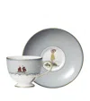 Wedgwood X Kit Kemp Sailor's Farewell Teacup And Saucer In Blue