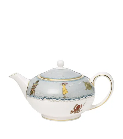 Wedgwood X Kit Kemp Sailor's Farewell Teapot In Blue