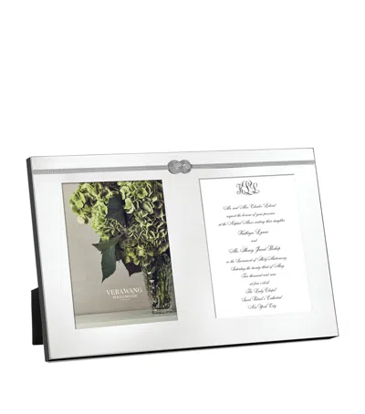 Wedgwood X Vera Wang Infinity Silver Photo Frame