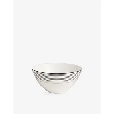 Wedgwood X Vera Wang Luxe Graphite Bone-china Bowl 11cm In White