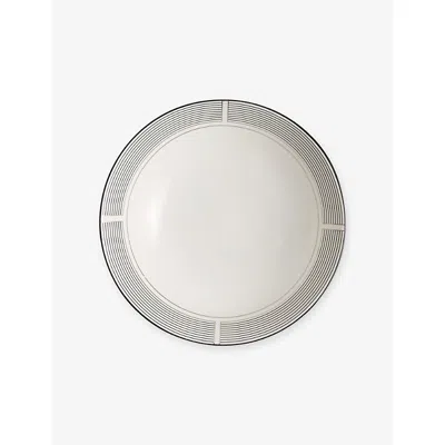 Wedgwood X Vera Wang Luxe Graphite Bone-china Noodle Bowl 20cm In Gray