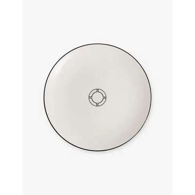 Wedgwood X Vera Wang Luxe Graphite Bone-china Plate 16cm In White