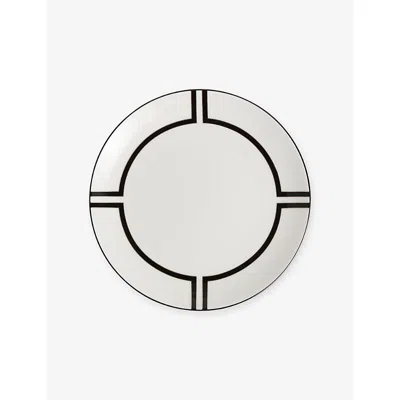 Wedgwood X Vera Wang Luxe Graphite Bone-china Plate 20cm In White