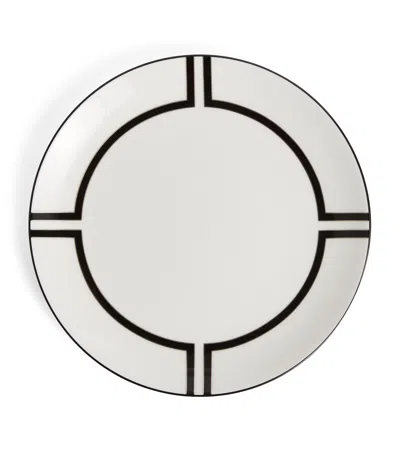 Wedgwood X Vera Wang Luxe Graphite Plate In White