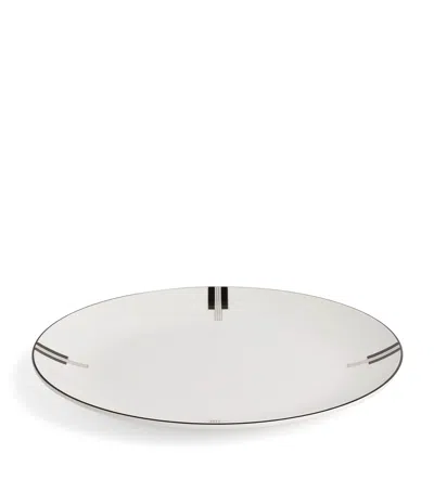 Wedgwood X Vera Wang Luxe Graphite Plate In White