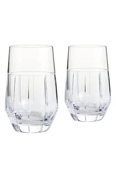 Wedgwood X Vera Wang Luxe Graphite Set Of 2 Crystal Highball Glasses In No Color