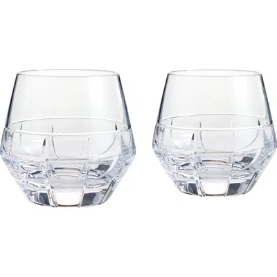 Wedgwood X Vera Wang Luxe Graphite Set Of 2 Crystal Tumbler Glasses In No Color