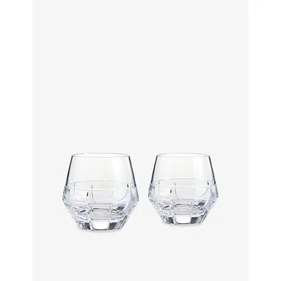 Wedgwood X Vera Wang Luxe Graphite Tumbler Set Of Two In Transparent