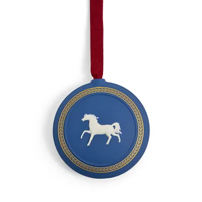 Wedgwood Year Of The Horse 2026 Christmas Ornament In Blue