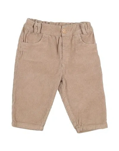Wedoble Babies'  Newborn Boy Pants Taupe Size 3 Cotton, Elastane In Brown