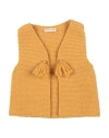 Wedoble Newborn Girl Cardigan Marigold Size 3 Merino Wool In Yellow