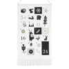 Wee Gallery 24 Pocket Advent Calendar - Winter Animals In Black/gold And White