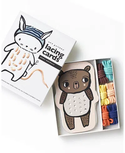 Wee Gallery Baby Animals Lacing Cards In Multi