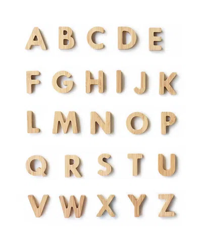 Wee Gallery Bamboo Alphabet - Ages 2+ In Neutral