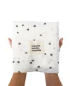 Wee Gallery Organic Cotton Swaddle Blanket - Stars In Black And White