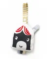 Wee Gallery Plush Stroller Toy - House - Ages 3 Months+ In Black/white And Red