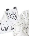 Wee Gallery Stars Snuggle Bundle - Ages 0-12 Months In Black And White