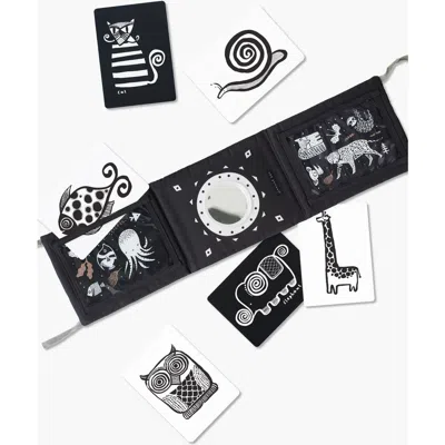 Wee Gallery Kids'  Tummy Time Gallery  With Mirror And Art Cards For Baby Bundle In Black