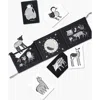 Wee Gallery Kids'  Tummy Time Gallery  With Mirror And Art Cards For Baby Bundle In Black