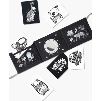 Wee Gallery Kids'  Tummy Time Gallery  With Mirror And Art Cards For Baby Bundle In Black