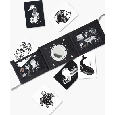 Wee Gallery Kids'  Tummy Time Gallery  With Mirror And Art Cards For Baby Bundle In Black