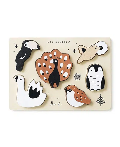 Wee Gallery Wooden Tray Puzzle - Birds In Multi