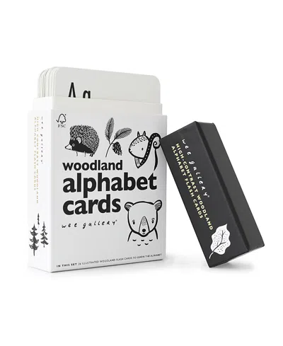 Wee Gallery Woodland Alphabet Cards - Ages 2+ In Gray