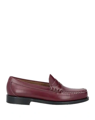 Weejuns® By G.h. Bass & Co Weejuns By G. H. Bass & Co Man Loafers Burgundy Size 9 Leather In Red