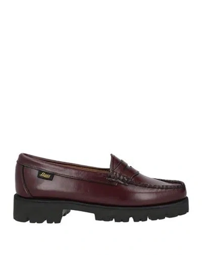 Weejuns® By G.h. Bass & Co Weejuns By G. H. Bass & Co Woman Loafers Burgundy Size 6.5 Leather In Red