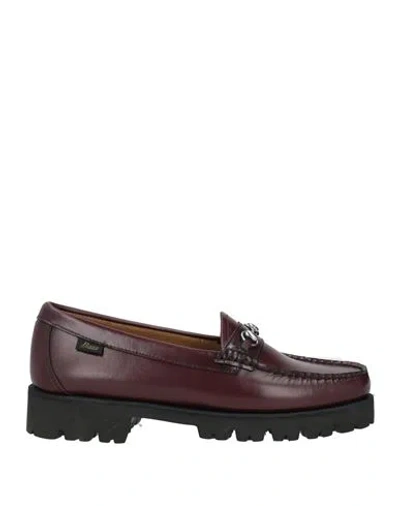 Weejuns® By G.h. Bass & Co Weejuns By G. H. Bass & Co Woman Loafers Burgundy Size 7 Leather In Red