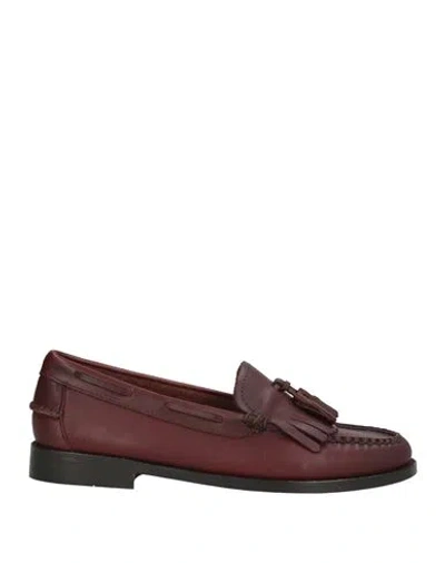Weejuns® By G.h. Bass & Co Weejuns By G. H. Bass & Co Woman Loafers Burgundy Size 7 Leather In Red