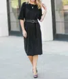 Week& The Tristen Faux Suede Dress In Black In Black