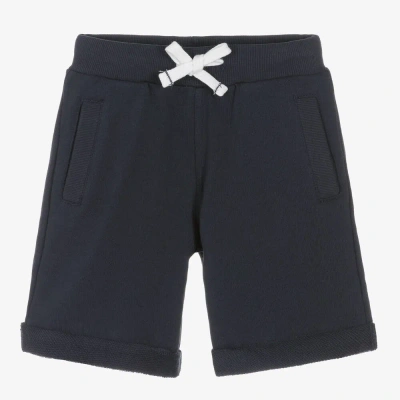 Week-end À La Mer Kids'  Boys Navy Blue Cotton Jersey Shorts