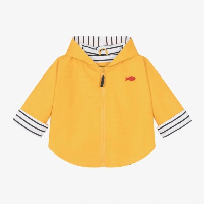 Week-end À La Mer Babies'  Yellow Hooded Rain Cape