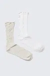 Weekday 2-pack Reverse Crew Socks