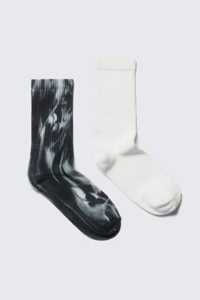 Weekday 2-pack Tie-dye Crew Socks
