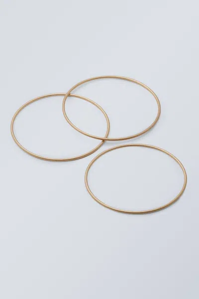 Weekday 3-pack Bangles In Gold