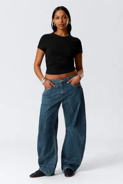 Weekday Abell Mid Rise Regular Cocoon Leg Jeans