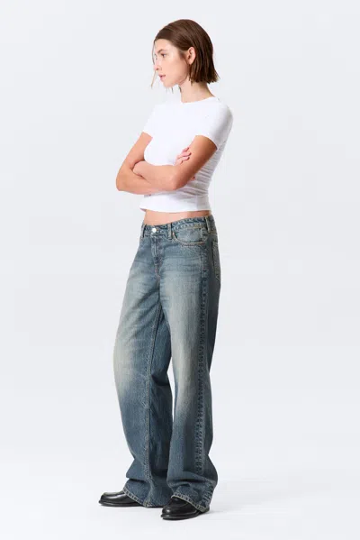 Weekday Ample Low Rise Loose Wide Leg Jeans