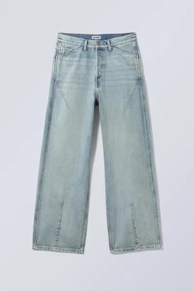Weekday Astro Loose Baggy Shape Jeans In Blue