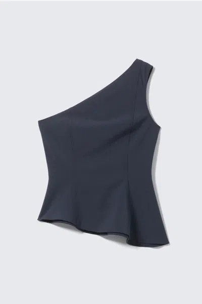 Weekday Asymmetric One-shoulder Fitted Top