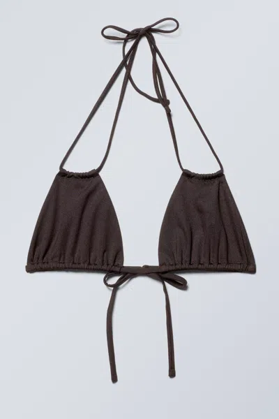 Weekday Rock Mini Brazilian Bikini Bottom In Black