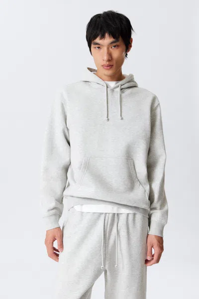Weekday Classic Hoodie In Gray