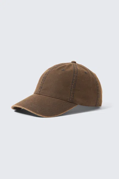 Weekday Distressed Cotton Canvas Baseball Cap