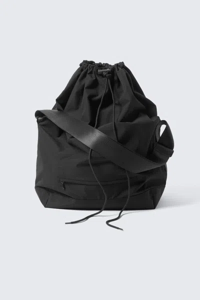 Weekday Drawstring Crossbody Bag In Black