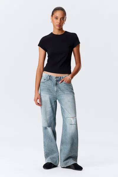 Weekday Dynasty Low Rise Loose Wide Leg Jeans